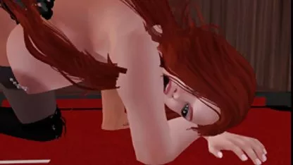 Lesbianas sexy apasionadas se follan entre sí con un consolador chochos peludos jovenes en el simulador